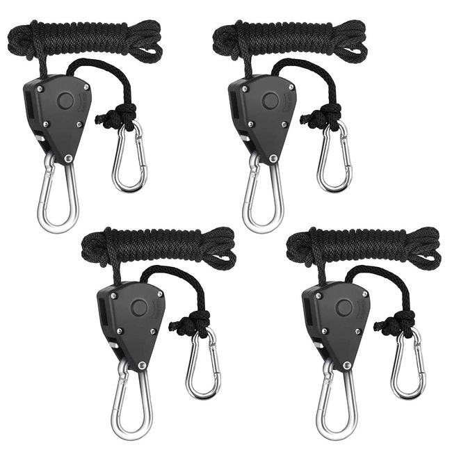 Pulley Ratchets Kayak and Canoe Boat Bow Stern Rope Lock Tie Down