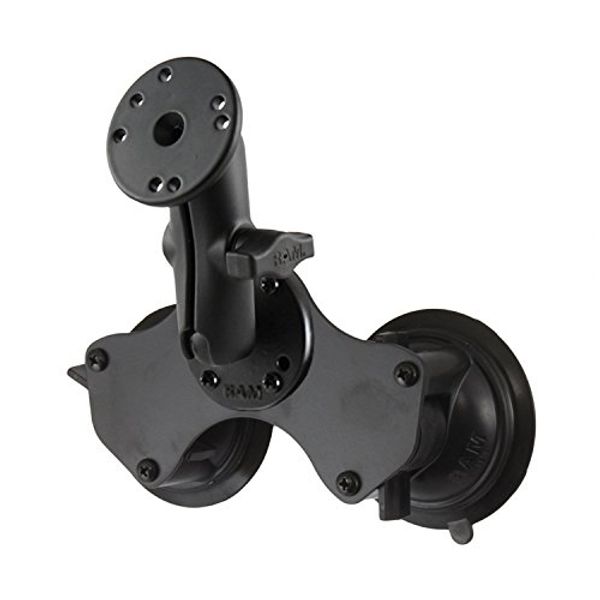 RAM-B-189-101-KT Double Suction Cup Mount with Round Plate (AMPS)