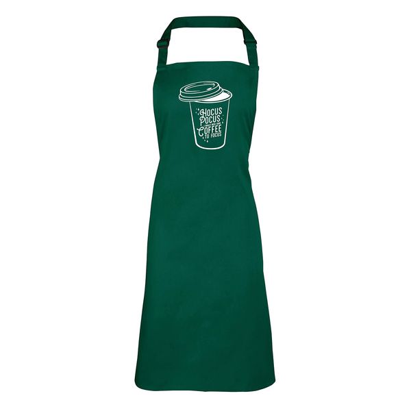 Shopagift Hocus Pocus I Really Need Some Coffee To Focus Apron- Green