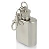 Personalised Engraved Shiny 1oz Hip Flask Keyring Gift
