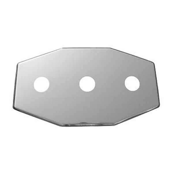 LASCO 03-1654 Smitty Plate, Three Hole, Used to Cover Shower Wall Tile, Stain...