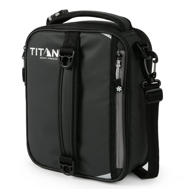 Arctic Zone Titan High Performance Insulated Expandable Lunch Pack, Black 8 in x 4 in x 10.25 in