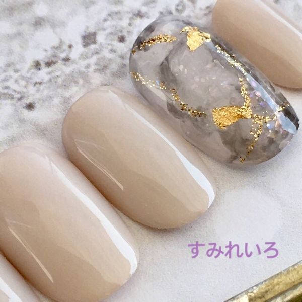 Nail tip design false nails bridal beige cute short long simple coming of age ceremony presentation mother nail winter short nails small nails large nails berry short chibi nails wedding wedding false nails gel nails round oval silky greige marble