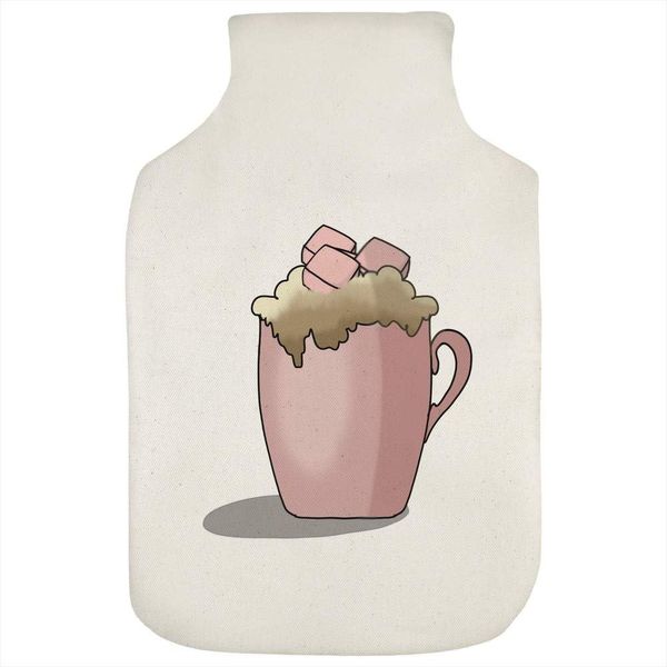 'Hot Chocolate with Marshmallows' Hot Water Bottle Cover (HW00032703)