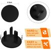 10 Pack Black Plug Socket Covers UK, Child Baby Plug Socket Covers for Sockets UK