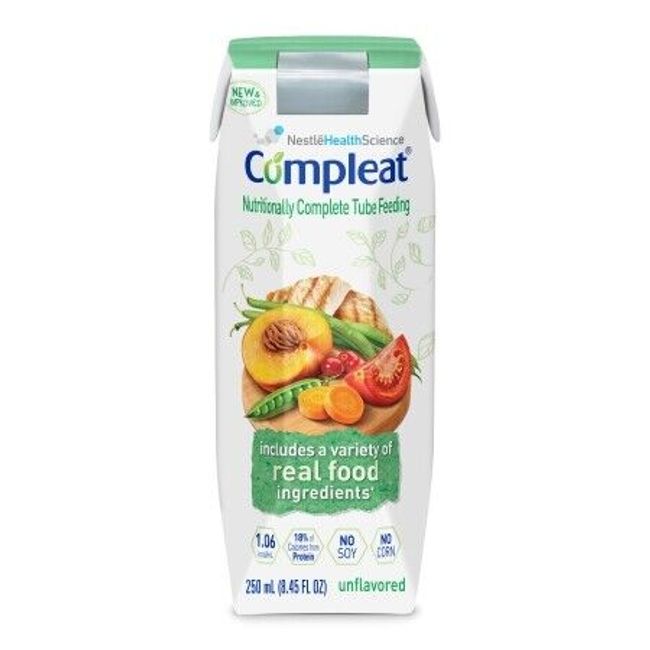 Compleat Tube Feeding Formula 250 mL Carton Ready to Use Adult 1 Count