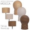 Cap, Flat Single Item, Curtain Rail, Wood; Walnut Mocca Z3K