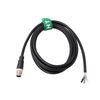 HangTon M12 A-Code 4 pin Male Aviation Sensor Encoder Power Cable to Bare Wire for Industrial Control Automation, Device Network DeviceNet, CANopen, IO Link, Profibus 2m