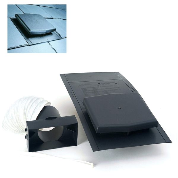 10K Slate Roof Tile Vent Ventilator & Adapter Kit, Extractor Fans & Soil Pipe