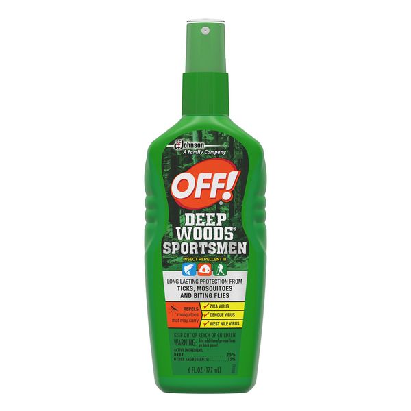 OFF Deep Woods Sportsmen Insect Repellent Spritz, Bug Spray with Long Lasting Protection from Mosquitoes, 6 oz