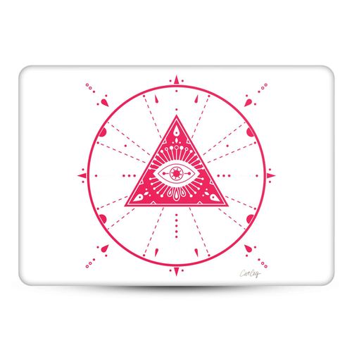Head Case Designs Officially Licensed Cat Coquillette Pink Mandala Evil Eye Vinyl Sticker Skin Decal Cover Compatible with MacBook Air 13.6" A2681 (2022)