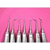 German Set of 7 Dental Tooth Surgery Straight Spade CONCAVE Root TIP Elevator