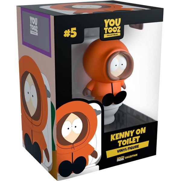 You Tooz Kenny on Toilet 3.9'' inch Vinyl, Collectible Kenny on Toilet Figure from South Park by Youtooz South Park Collection