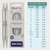 KnitPro Nova Interchangeable Circular Needles 5" (13cm) | 8.00mm