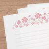 Midori 86506006 Letter Set, Foil Stamped Envelopes, Small Flower Pattern