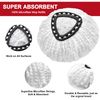 3 Pack Mop Replacement Heads for O-Ceda Mop Replace Head EasyWrin Spin Mop Heads Replacements, Microfiber Spin Mop Refills, Easy Cleaning Mop Head Replacement