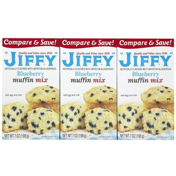 Jiffy Blueberry Muffin Mix, 7 OZ (Pack of 12)