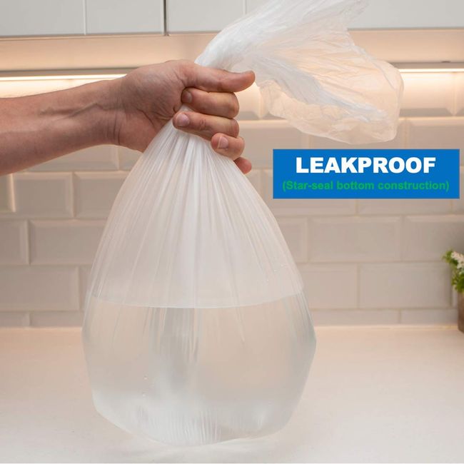 Clear Plastic Garbage Bags Waste Basket Bags For Kitchen, Home, Office  Bathroom Wastebasket Liners High Density Leakproof - AliExpress