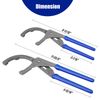 WORKPRO 9" 12" Oil Filter Wrench/Plier Set 2PC Adjustable Oil Filter Removal Set