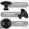 saerryor 20 Pcs Drawer Knobs Cabinet Knobs Small Black Cupboard Door Knob for Kitchen Cupboards Drawers Wardrobe