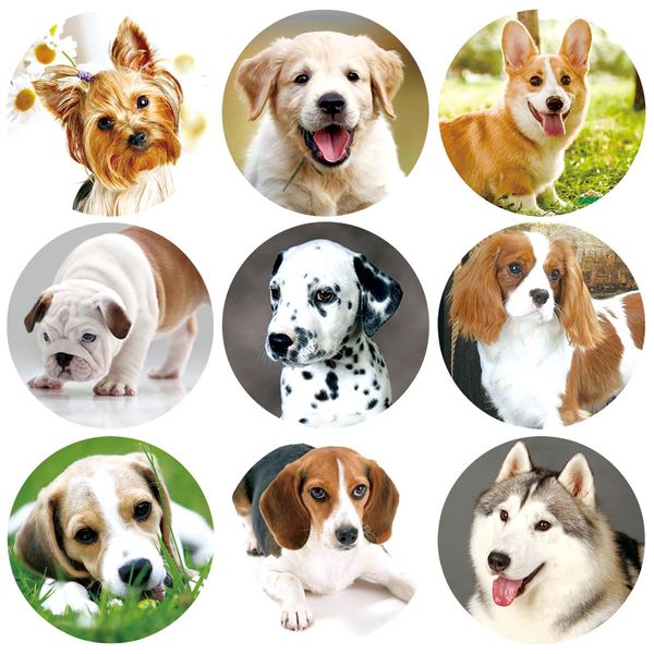 Dog Stickers Puppy Sticker 200 Pcs for Kids Party Favor Envelope Seal Stickers Classroom Reward Stickers