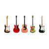 Eric Clapton 5 Famous Guitars Greeting Card, DL Size