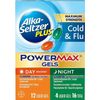 Alka Seltzer Plus Non-Drowsy Max Strength Cold & Flu Day & Night Liquid Gel 16Ct