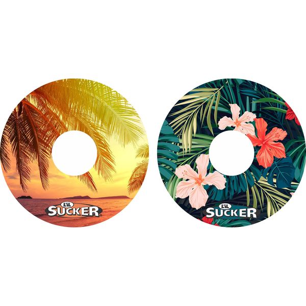 L'il Sucker Tropical Suction Rings Cup Drink Coaster Holders 2 Pack