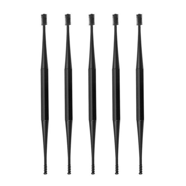 Blue Bucket Earwax Picker Black, 5pcs, 1pcs