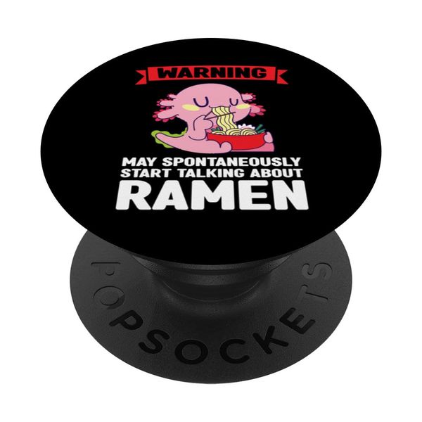 spontaneously start talking about ramen Anime Merch PopSockets Swappable PopGrip