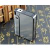 Piioket Automatic Ejection Cigarette Dispenser Case Box with Lighter Case Holder, Aluminium Case, Focus - Silver