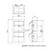 Reline R2985-S Double Row Paper Holder Vertical Embedded Type Installation Clamp Specifications