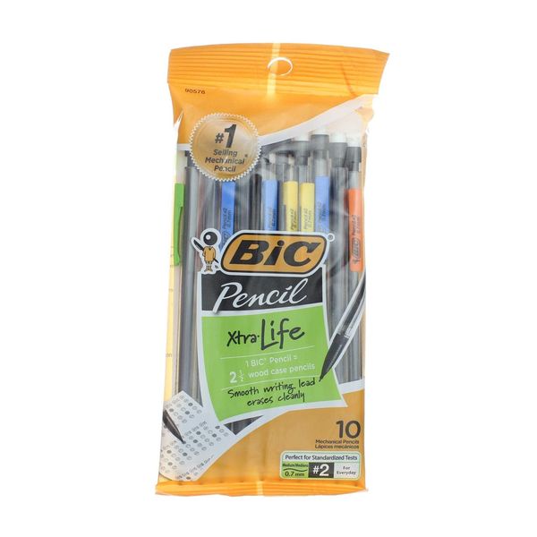 Bic Mechanical Pencil, Medium Point (0.7 mm) 10 ea ( Pack of 2)
