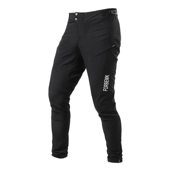 FORBEMK Unisex Kinder Fahrradhose Youth Pants Mountainbike-Hose lang Leicht Atmungsaktiv Wasserabweisend Laufen Mountainbike Outdoor Kid Fahrradhose-Black-10