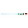 Blazek Glass Nail File Hand Painted Medium 140mm Czech Red 82SYP102