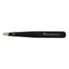 Slant Tweezers - Majestik+ Professional Stainless Steel Slant Tip Tweezer - The Best Precision Eyebrow Tweezers for Your Daily Beauty Routine! in Black