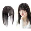 YIRU Partial Wig, 100% Human Hair, Medical Use, Hairpiece, Fully Hand Planted, Parted, Light and Thin, Conceals Hair Loss, Width 3.5 inches (9 cm), Height 5.5 inches (14 cm), Chestnut Color, 7.9 inches (20 cm)
