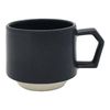 Chips Japan Stackable Ceramic Coffee Mug, Tea Cup - 9.5 Oz Dishwasher Safe And Microwave Safe (Matte Black)