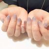 mallnoo Handmade Nail Tips, Fashion, Gradient Color, Trendy Color, Japanese Style, Dreamy, Nail Art (Purple Gradient)
