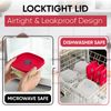 3/5/7 Cup Replacement Lids for Rubbermaid Food Storage Containers Steam Vent (2-Pack, Red)