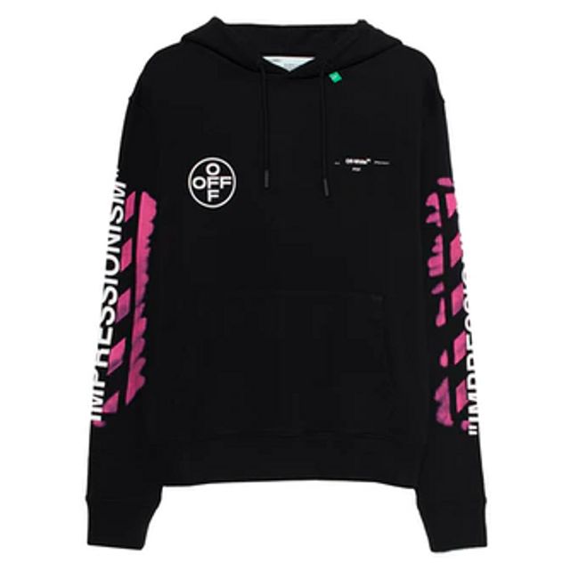 Off-white Diag Stencil Hoodie Mens Style : 7010831
