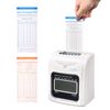 Attendance Punch Time Clock Employee Payroll Recorder LCD Display w/ 100 Cards