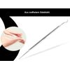Double Instrument Cotton Hook Spatula Cuticle Pusher