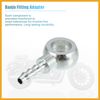 Partuto 10mm Diameter Motorcycle Banjo Fitting Adapter Silver Tone - 1 Pcs Replacement