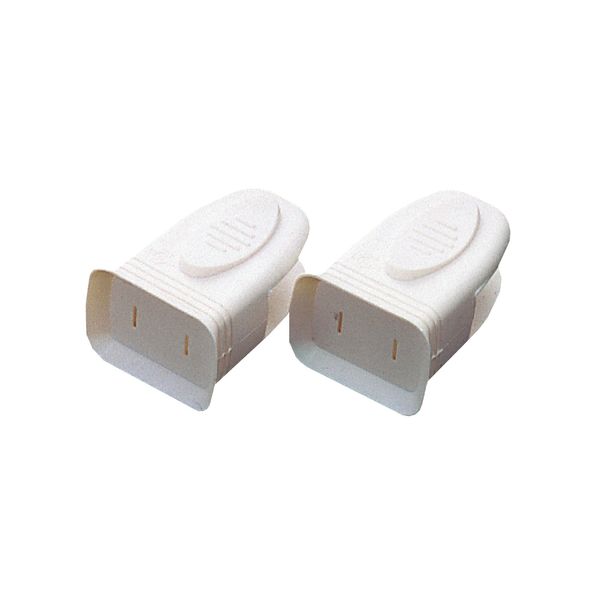 Asahi Denki Kasei AKN-08 Smile Kids Outlet Cover, Easy to Grip, Safety Plug Cover, Pack of 2, White