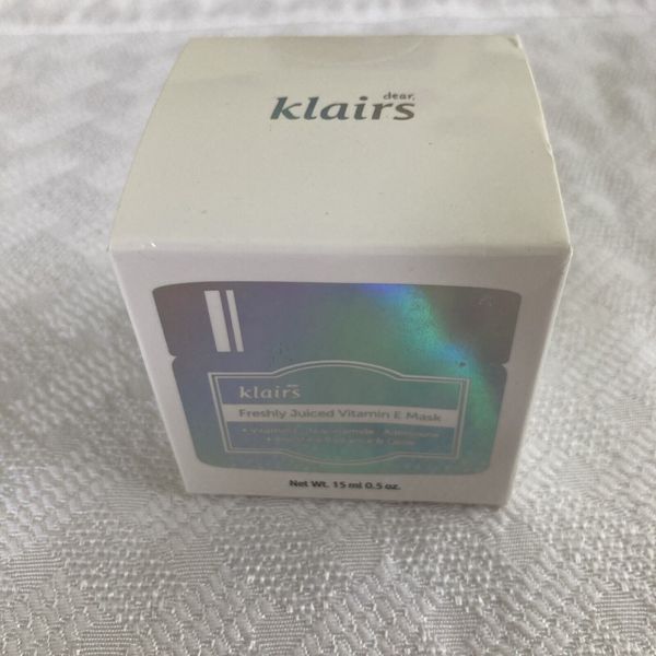 NIB Klairs Freshly Juiced Vitamin E Mask 15ml 0.5oz Travel Size~ Sealed Box