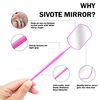 SIVOTE Lash Mirror for Eyelash Extensions UPGRADED DESIGN, Pink