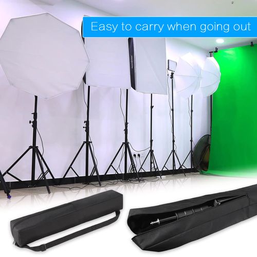 Zocipro Pack of 2 Tripod Bag, Tripod Light Stand Carry Bag, Portable Belt Camera Tripod Photography Carry Bag, Tripod Bag with Carry Handle, Carry Bag with Carry Handle (100 cm / 60 cm), black, Simple