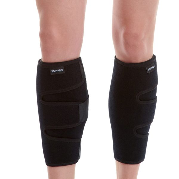 Bodyprox Calf Support Brace 2 Pack, Adjustable Shin Splint Compression Sleeve