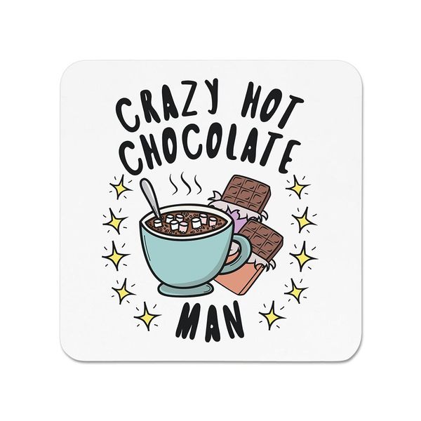Crazy Hot Chocolate Man Stars Fridge Magnet